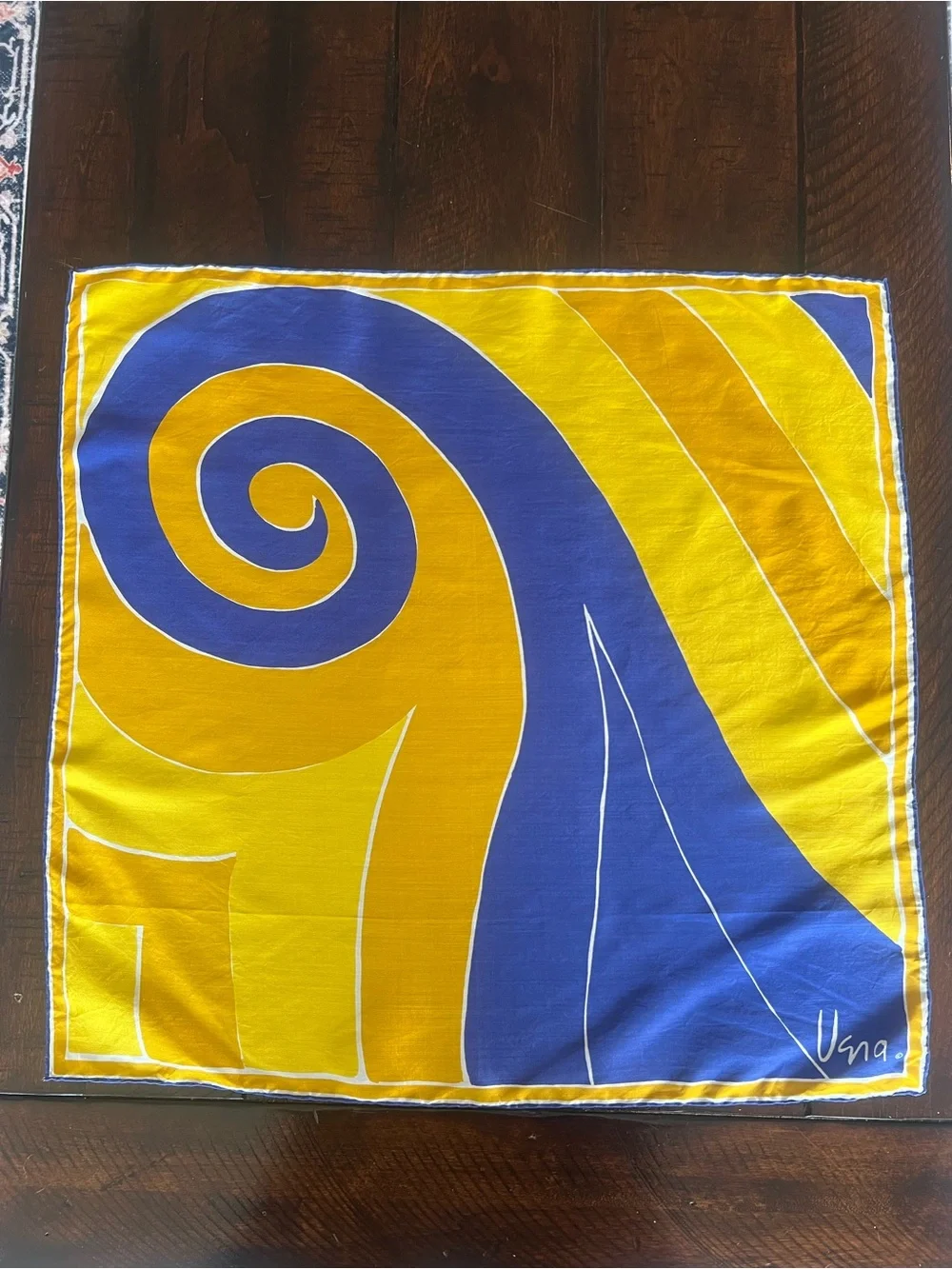 Vintage Vera Neumann 100% Silk Scarf Japan Abstract Mod 21”